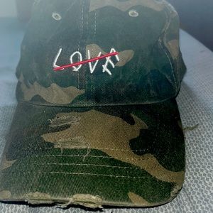 Camouflage print hat